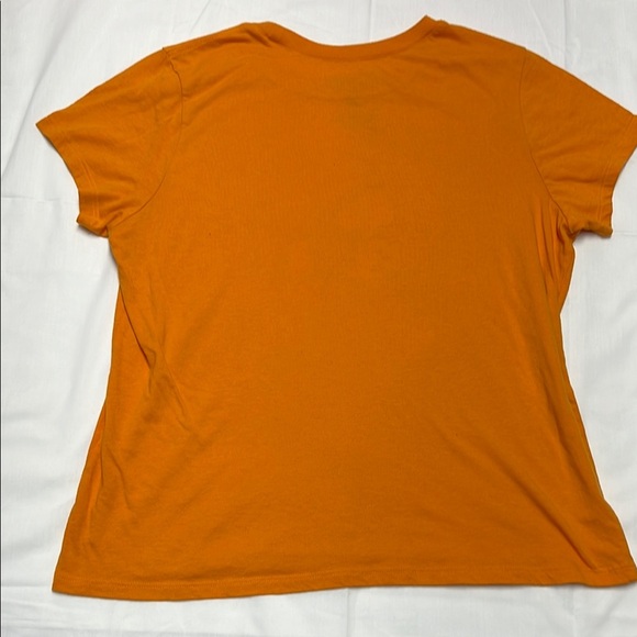 Peanuts women’s Halloween graphic tee size XXl ghost orange short sleeve - Picture 9 of 13